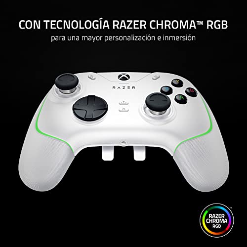 Razer Wolverine V2 Chroma - Mando Xbox Series X|S Totalmente Personalizable con iluminación RGB (6 Botones multifunción, Tapones de Stick Intercambiables, Modo Hair Trigger) Mercury - imagen 7