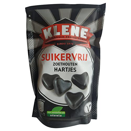 Klene Drop Zoethouten Hartjes Zuckerfreie Süßholz Holland Lakritz 105g