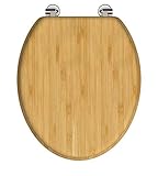 [page_title]-SCHÜTTE WC-Sitz BAMBUS, massiver Toilettendeckel aus nachhaltigem Rohstoff (Bambus), passend für alle handelsüblichen WC-Becken, maximale Belastung der Klobrille 150 kg 81001