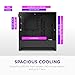 NZXT H3 Flow – Micro-ATX PC Case – Optimized Airflow – Includes 1 x 120mm Rear Fan – Supports Full-Sized GPUs – Fits 280mm Front, 240mm Top Radiator – Back-Connect Motherboard – Black