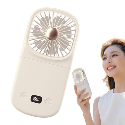 Ventilador De Viaje Personal, Ventilador De Viaje Plegable - Ventilador De Mesa Digital Plegable - Gadget De Refrigeración, Soplador De Refrigeración Para Exterior Interior, Tiempo Cha