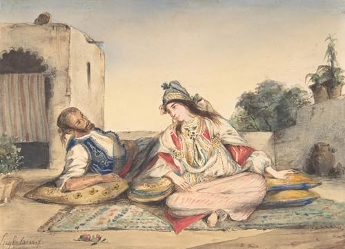 Peinture sur Toile un couple maure ideal pour la decoration de la chambre a coucher