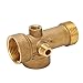 Pipe Fitting 5 Way Brass Pipe Fitting, Pipe Joint Connector Pipe Fitting Pipe Nipple Water Oil Gas Pipeline Connector G1/4 and G1 Threads for Kitchen Bathroom Industry