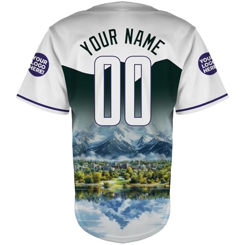 Camiseta personalizada de béisbol para hombres, mujeres, jóvenes y niños con nombre y número bordado impreso estilo retro de ciudad y estado miniatura 3