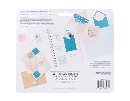 We R Memory Keepers 0633356605416 Board Punch Board & Punch-Mini Envelope (2 Piece), 18.8 X 3 X 15 Cm #TOP3