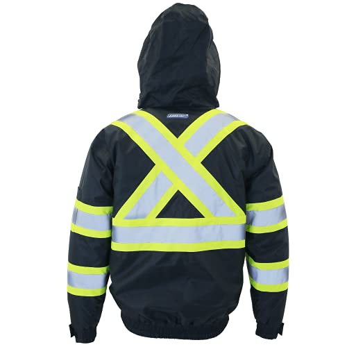 Amazon.com: JORESTECH Reflective Safety Bomber Jacket with X-Back