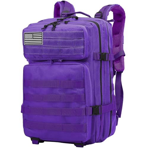 Delgeo Mochila Tactica 45L Militar,Gran Capacidad 45 * 30 * 20cm Mochila,Plegable Impermeable Mochila Para Montañismo,Senderismo,Camping y Viajes