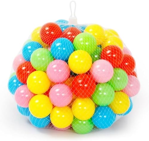 カラーボール おもちゃ 30/50/100個 プール用 プール 安全 無毒 匂いなし ベビー用ボ ール 水遊び カラフルボー ル 赤ちゃんおもちゃ 玩具 おもちゃ お風呂で遊ぶ テント装飾 遊園地おもちゃ 誕生日プレゼント (30個,カラーボール)