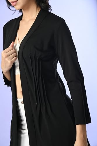 Image of IUGA Black Shrugs for Women Stylish (408 Blk )