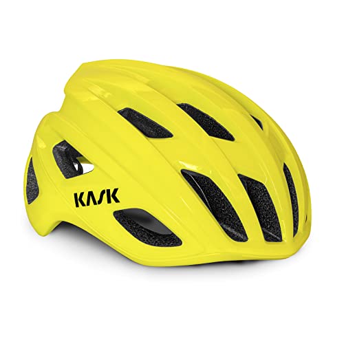 KASK Mojito3 Helmet I Road, Gravel and Commute Biking Helmet - Yellow Fluo - Large