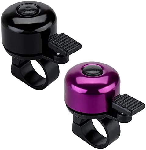JFmall Bike Bell Bicycle Bell with Loud Crisp Clear Sound, Road and Mountain Bike Bell Adults Kids(8 colors)