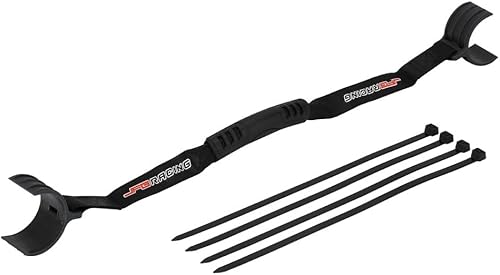 Miniatura 3 de Correa de rescate delantera y trasera para motocross con asa de agarre, ajuste universal para motocicleta, Pit Bike Off Road Motocross, color negro