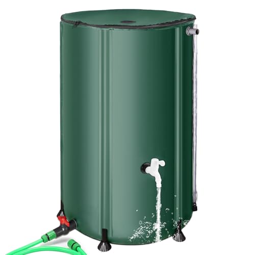 Rain-Barrels-to-Collect-Rainwater-from-Gutter-100-Gallon-Collapsible-Rain-Barrel-for-GardenOutdoor-Portable-Water-Collection-System-Tank-Storage-Container-with-Two-Spigots-Overflow-Kit-Green
