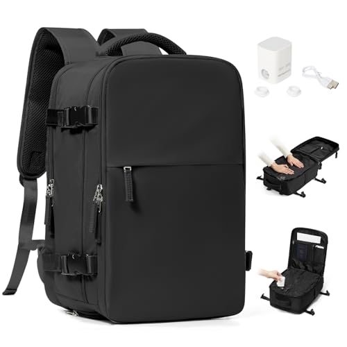 Sac à dos sous vide 40x30x20 Ryanair et bagage cabine Easyjet noir