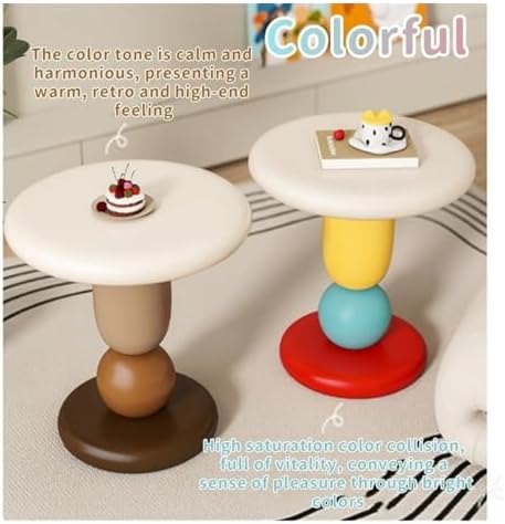 Modern Round Bedside Table - Stylish Side Table, Round End Table, Versatile Coffee Table for Bedroom, Living Room, and Office - Chic Home Furniture Décor