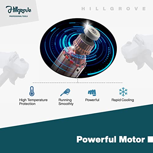 Image of Hillgrove HG-8015Bd Angle Grinder (100 mm Wheel Diameter)