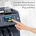 RIBAO BC-40 Mixed Denomination Money Counter Machine, Value Counting, Bill Counter Multi Currency, CIS/UV/MG/IR Counterfeit Detection for Business