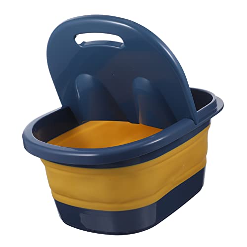 FRCOLOR - Cubeta plegable para remojo de pies con función de masaje, diseño creativo que promueve la circulación, práctica y ahorradora de espacio, para adultos, niños y niñas, color hipopótamo