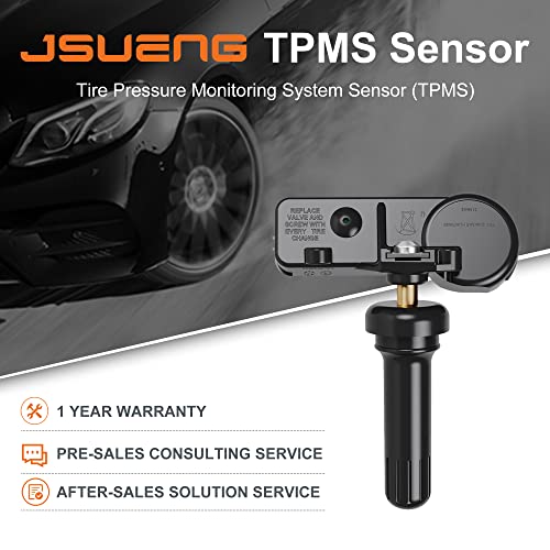 Jsueng Tpms Sensor Compatible With Buick Cadillac Chevy Gmc Pontiac Saturn,4-Pack Tire Pressure Monitoring System Sensor Oe#13586335 13598771 13598772 13581558 #TOP3