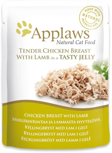 Produktbild von Applaws Cat Jelly Pouch Hähnchenbrust mit Lamm - 16 x 70 g