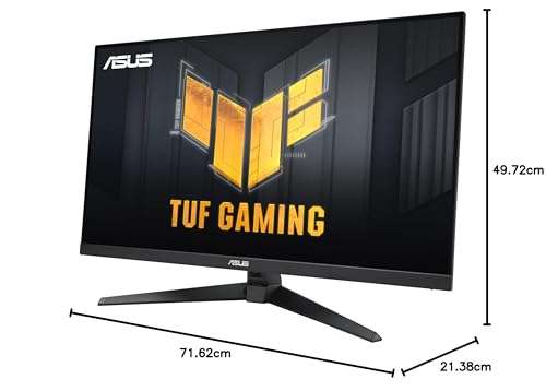 TUF Gaming VG328QA1A Monitor Gaming 32” pollici (31,5), Full HD (1920x1080), Overclock 170Hz, Extreme Low Motion Blur, FreeSync Premium, 1ms (MPRT), Shadow Boost, Nero - Monitor - Immagine 7