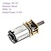 DMiotech 3V 15RPM Rated Torque 4 Output Shaft Length 10mm Micro DC Speed Reduction Motor Mini Metal Gearbox Motor for RC Car Robot Model DIY RC Toys Engine
