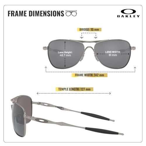 Image of Oakley CROSSHAIR OO4060 Square Shape Sunglasses With Official Eyewear Kit | Polarized, Men's & Women's Sunglasses