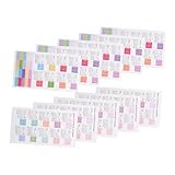 NUOBESTY 10セットポータブルプランナーステッカー 粘着カレンダーラベル付き 年から年対応 月間カレンダーインデックスステッカー オフィス ホーム用 ラベルステッカー