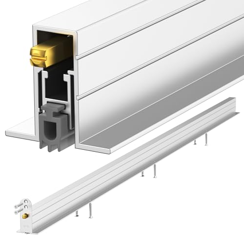 MIAO STEWARD Automatic Door Sweeping Bottom Aluminum Alloy 36in Recessed Mount Type - Suitable for Door Bottom Sealing Sound Insulation Windproof Dustproof Light Blocking and Small Animal Prevention