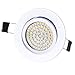 Produktbild Lu-Mi LED Einbaustrahler Flach 230V - Deckenspots Ultra Flach Einbaustrahler / 350 Lumen / 230V / 3,5W / Licht: Warmweiss 3200K / Gehäuse Rund (Weiß)