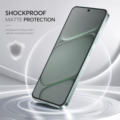 Image of FIRST MART Military-Grade Matte Tempered Glass for OnePlus N6-9H Screen Protector, Anti-Glare Protection, Scratch-Resistant, Bubble-Free (1 Pack)