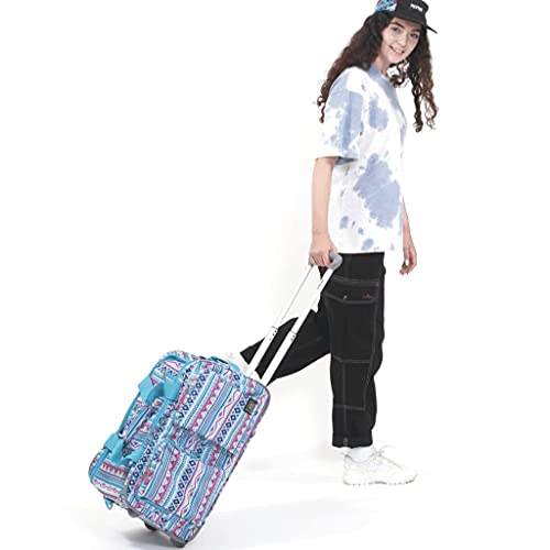 J World New York Duane Wheeled Duffel Bag, Mint Tribal, One Size