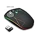 Rechargeable Wireless Mouse, Illuminating Backlit Powered by Li-Polymer Battery,Optical Sensor, Nano USB Receiver,3 Stages DPI Speed, 4 Buttons for PC, Laptop, Tablet, MacBook etc. (Spider Net)