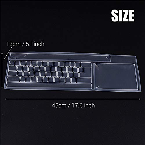 Reusable Waterproof Keyboard Cover, Universal Clear Anti-Dust Keyboard Skin Protector Cover For 104/107 Keys Standard Desktop Keyboard (2 Pack) #TOP1