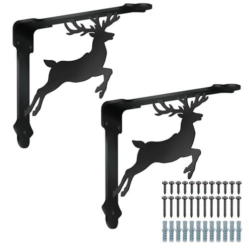 Support étagère fer noir SUPERDANT robuste 21x17cm charge lourde - 2