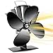 Kaminventilator 4 Blatt, Ofenventilator für Holzbrenner/Kamin, 60℃/140℉ Ofen ventilator Ohne Strom Schneller Start, Extrem Leise ZirkulierendeVentilator für Kaminofen die effizient Kraftstoff spart Ventilator Leise günstig Kaufen-Kaminventilator 4 Blatt, Ofenventilator für Holzbrenner/Kamin, 60℃/140℉ Ofen ventilator Ohne Strom Schneller Start, Extrem Leise ZirkulierendeVentilator für Kaminofen die effizient Kraftstoff spart