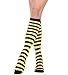 SYYWLYAP Womens Knee High Tube Socks With Stripes Casual Athletic Socks Sport Socks Yellow+Black
