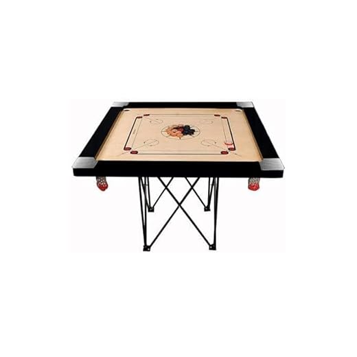 Mahir Sports Board for Adults, 36 inch, Full Size, Smooth Surface, Gloss Finish Board, 3 inch Border with Wooden Coins, Striker and Magic boric Powder, Professional Carrom Board