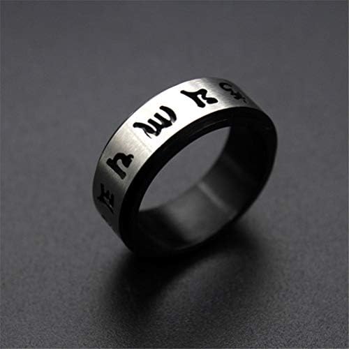 Anello Buddha FaithHeart Anello Rotante Uoo In Acciaio Inossidabile, Anelli Anello Uomo Acciaio Inossidabile