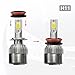 X AUTOHAUX 2pcs H11 LED Headlight Adapter Base Bulb Sockets Retainer Holder Universal for Car Black