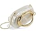 NEWROGENG Clutch Purses for Women Formal, Marble Acrylic Evening Bags with Chain, Trendy Metal Handle Purses and Handbags 2025, Marble White