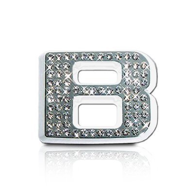 Crystallized Letter B Car Emblem