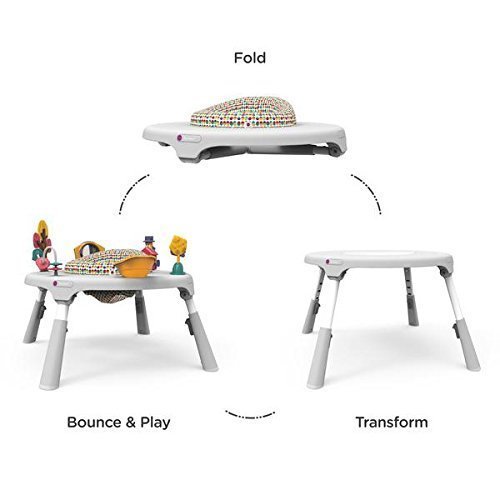 Oribel Portaplay Baby Activity Center: Development Focused Toys. Foldable, Portable, And Transforms To A Play Table, Unisex (Wonderland Adventure, Gray) #TOP5