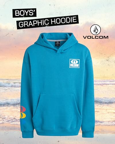 Image of Volcom Boys Hoodie - Long Sleeve Pullover Graphic Hoodie Sweatshirt - Warm Casual Hoodies for Boys (8-20)
