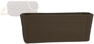 Zoomoni Bag Organizer for Louis Vuitton LV Wallet on Chain Ivy Bag - Premium Felt Purse Handbag Insert Liner Shaper (Handmade) Soft Structure Support (20 Color Options)