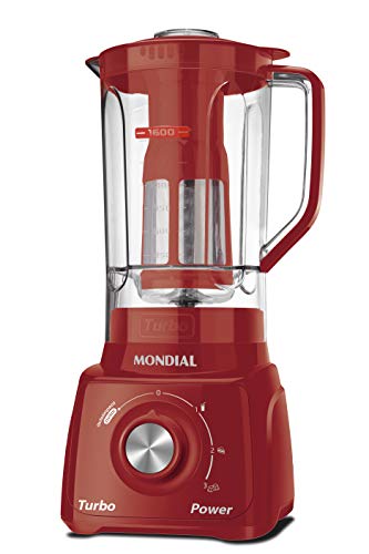 Liquidificador Turbo Power, Mondial, Vermelho, 550W, 220V - L-99 FR