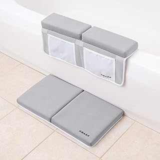 Baby Bath Kneeler and Elbow Rest Set by H.W.A.B.H – for Parents to