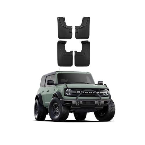 Bavettes Bronco Offroad 2021-2025 kit 4PC pour éviter les éclaboussures de boue et gravillons