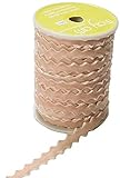 May Arts 3/8-Inch Wide Ribbon, Natural Velvet Ric Rac