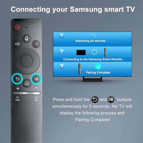 Image of Voice Replacement for Samsung-Smart-TV-Remote, New Upgraded BN59-1266A for Samsung Remote Control with Voice Function. 1-Year Warranty.